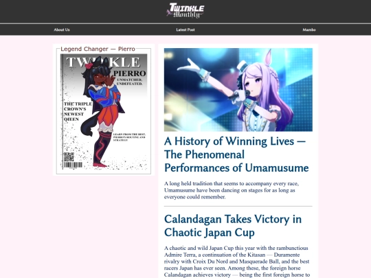 Website screenshot