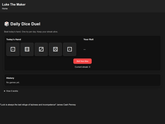 Website screenshot