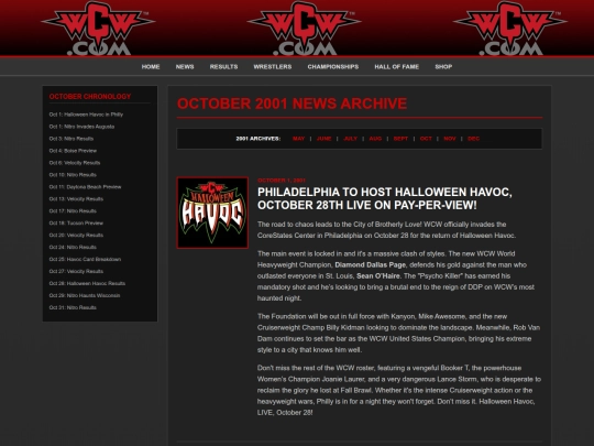 news2001october screenshot