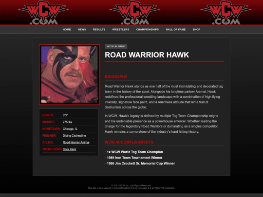 Website screenshot