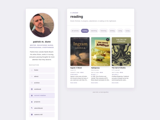 tracker/reading screenshot