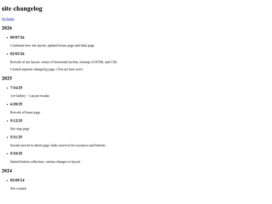 changelog screenshot