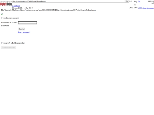2004archive/Roblox Login screenshot