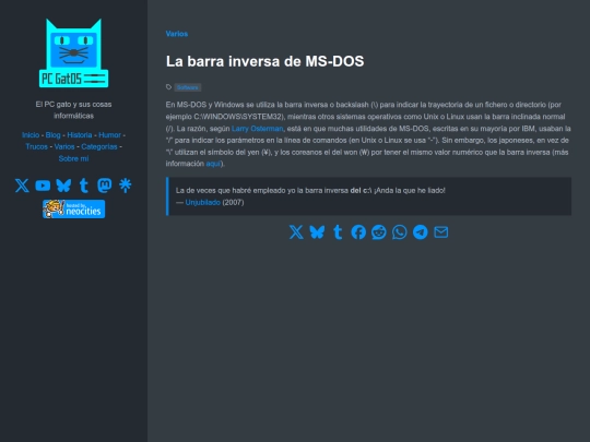 Website screenshot