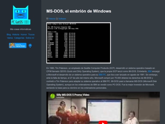 ms-dos-el-embrion-de-windows screenshot