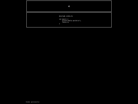 c screenshot