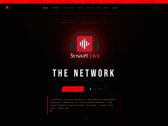 Website screenshot