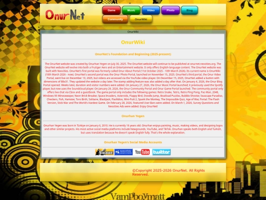 Website screenshot