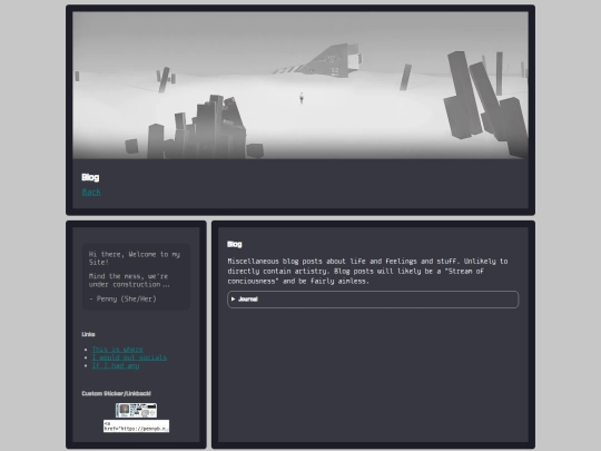 Blog screenshot