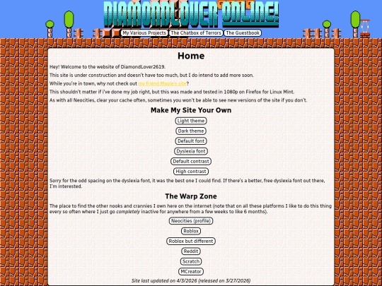 Website screenshot