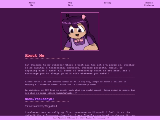 Website screenshot