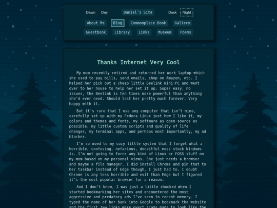 Website screenshot