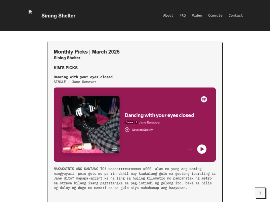 Website screenshot