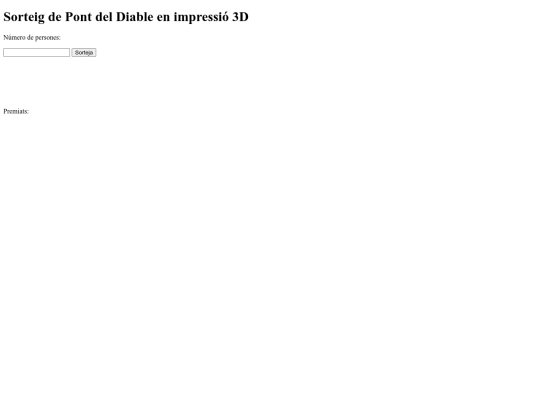 sorteig screenshot