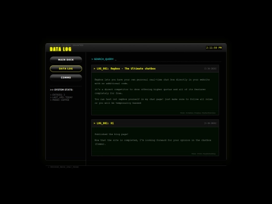 Website screenshot