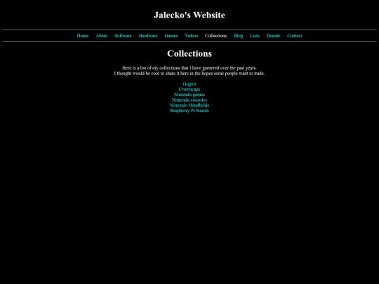 html/collections screenshot