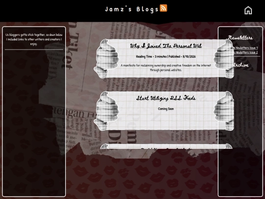 blog screenshot
