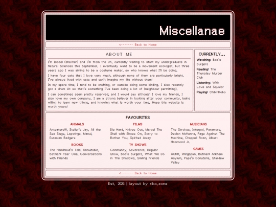 aboutme screenshot