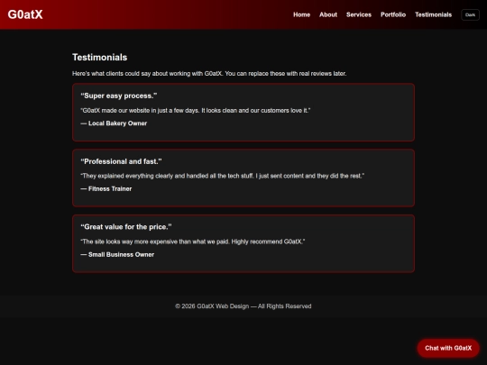 Website screenshot