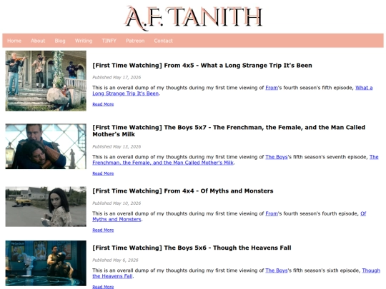 page/blog screenshot