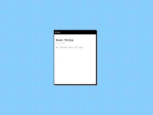 blog screenshot