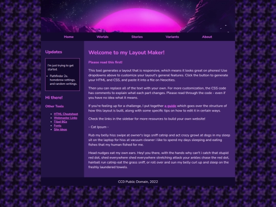 Website screenshot