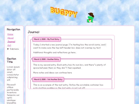 Website screenshot