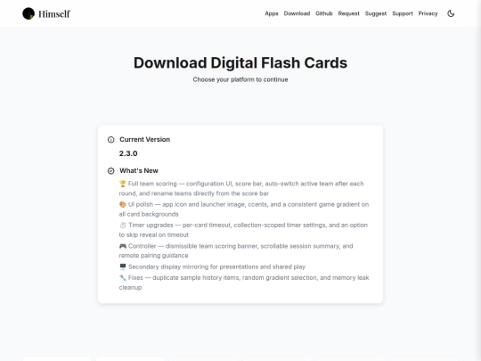 digitalflashcards/downloaddigitalflashcards screenshot