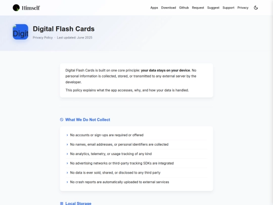 privacy/digitalflashcards screenshot