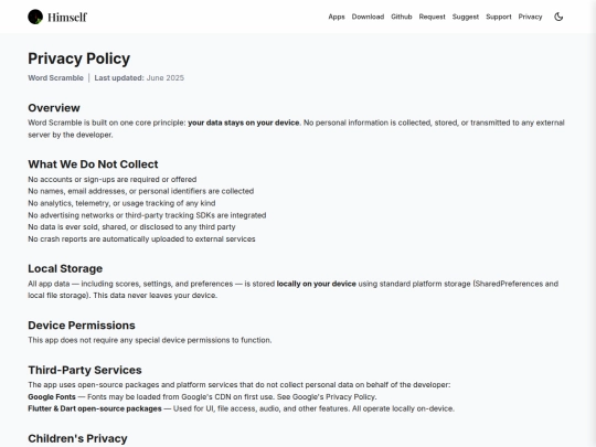privacy/wordscramble screenshot