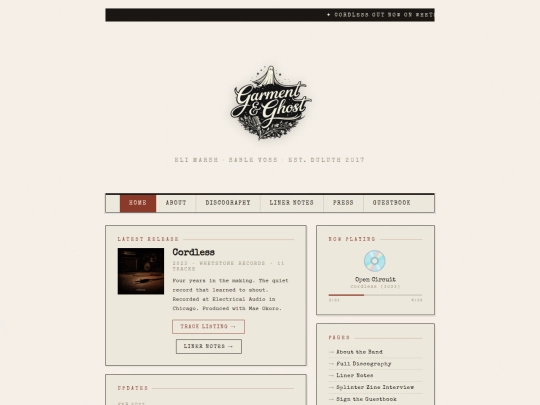 Website screenshot