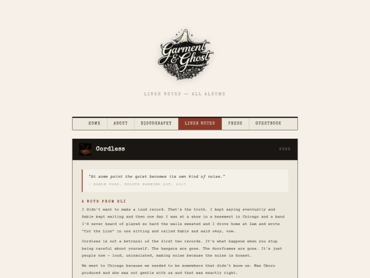 Website screenshot