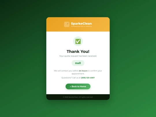 thank-you screenshot
