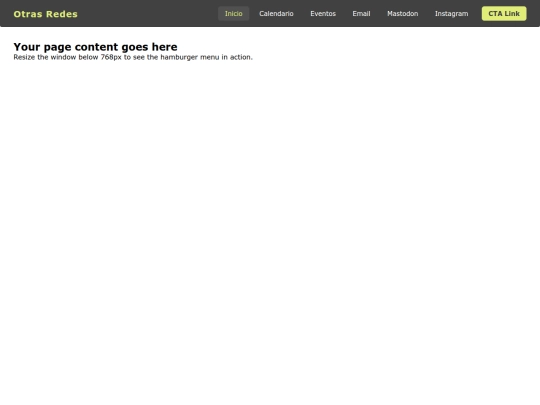 testmenu screenshot