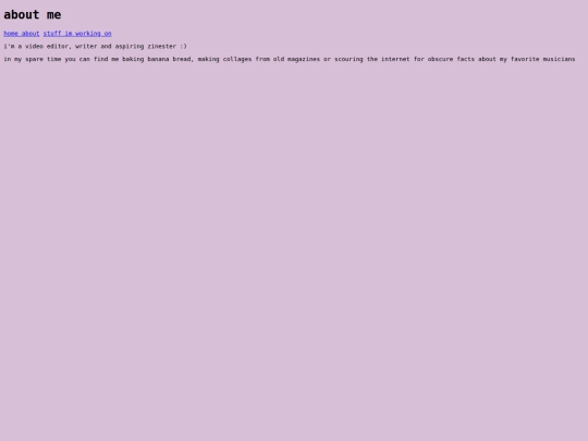 aboutme screenshot