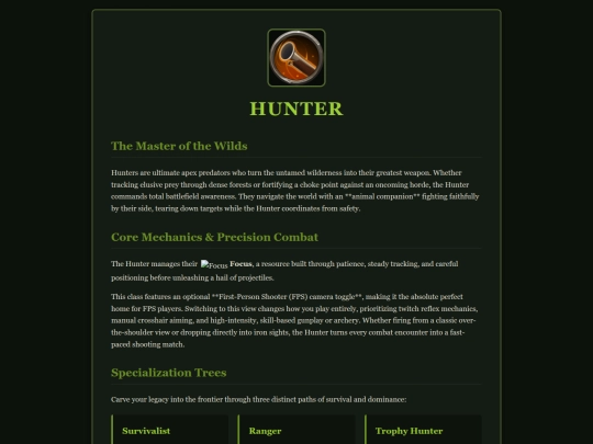 Hunter screenshot