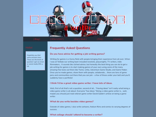 Website screenshot