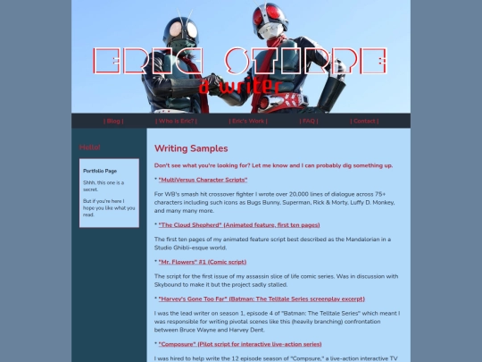 Website screenshot