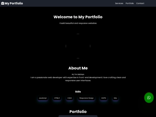 Portfolio screenshot