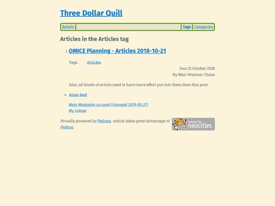 tag/articles screenshot