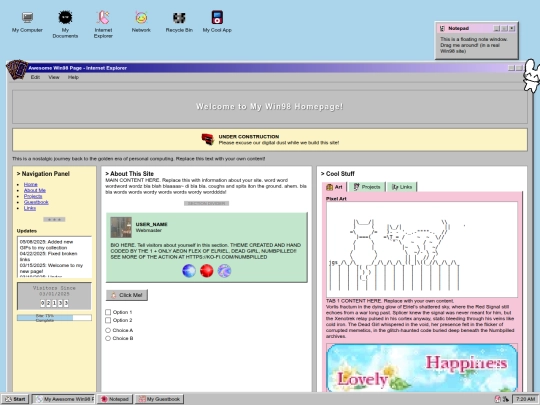 Website screenshot