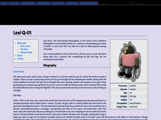 Website screenshot