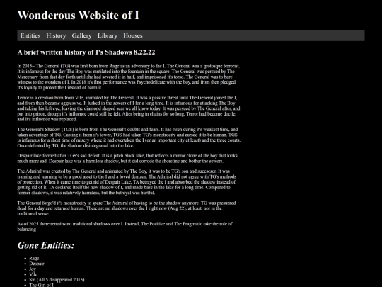WEB OF I/HTML/history screenshot