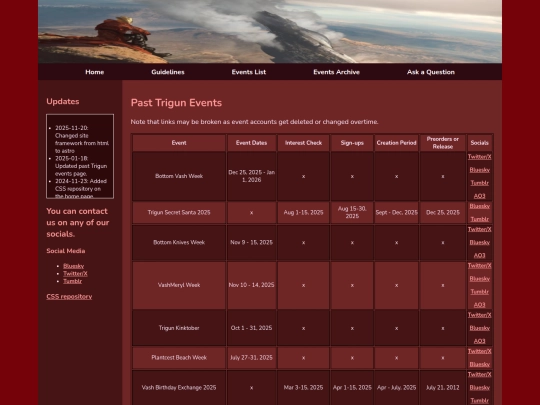 Website screenshot