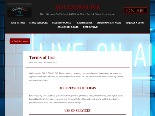 Website screenshot