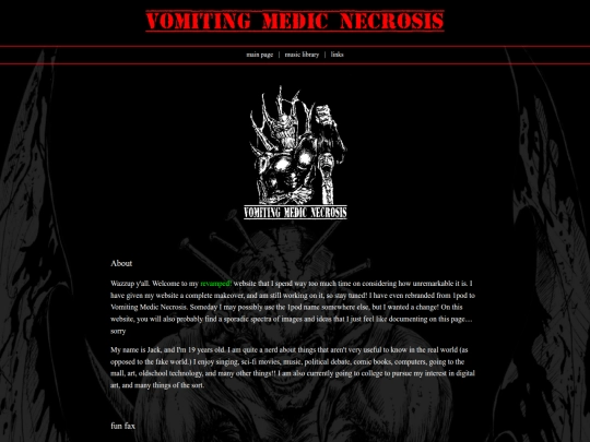 Website screenshot