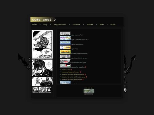 links screenshot