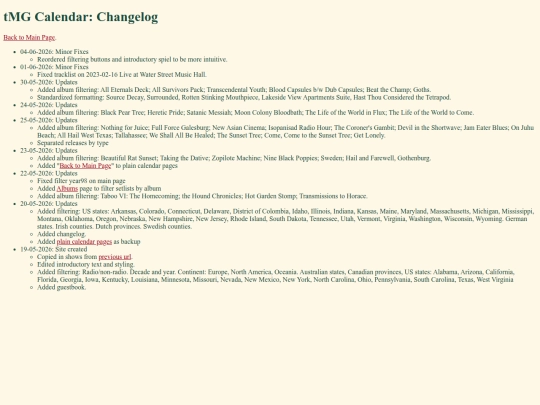 changelog screenshot