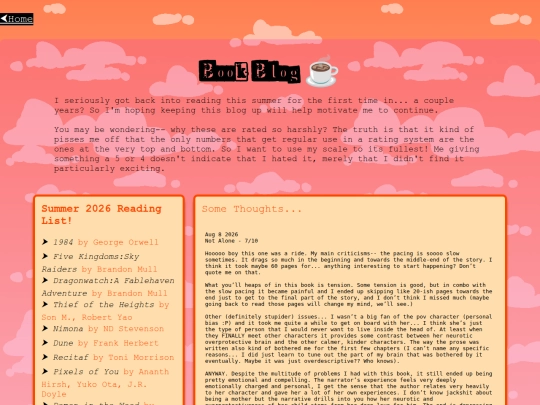bookblog screenshot