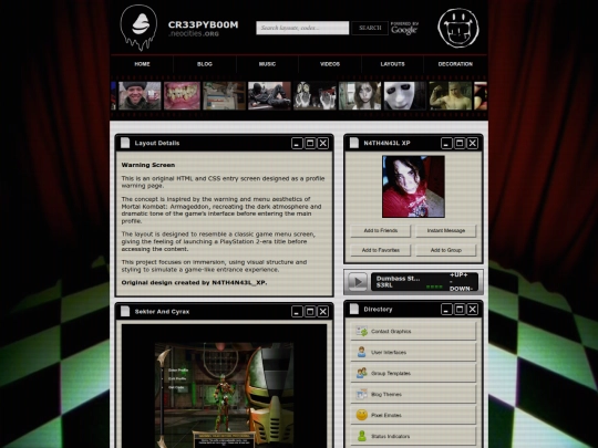 Website screenshot